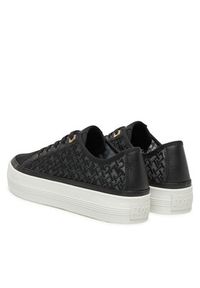 TOMMY HILFIGER - Tommy Hilfiger Sneakersy Vulc Embroidered Sneaker FW0FW08685 Czarny. Kolor: czarny. Materiał: materiał #6