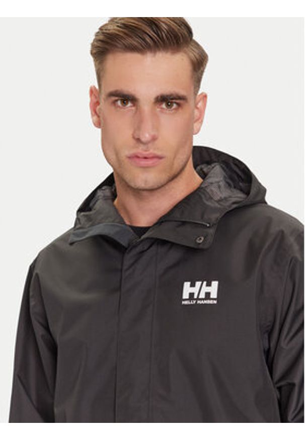 Helly Hansen Kurtka przeciwdeszczowa Seven 62047 Czarny Regular Fit. Kolor: czarny. Materiał: syntetyk
