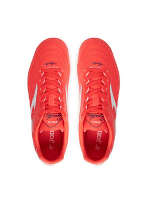 Joma Buty do piłki nożnej Aguila 2507 AGUS2507TF Koralowy. Kolor: pomarańczowy. Materiał: skóra