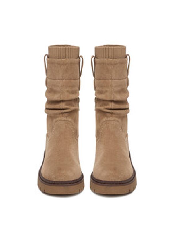 Clara Barson Botki CEO-WS6332-01 Beżowy. Kolor: beżowy. Materiał: materiał