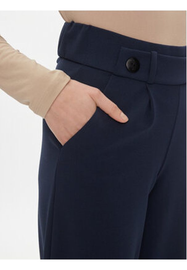 JDY Spodnie materiałowe Geggo 15208430 Granatowy Wide Leg. Kolor: niebieski. Materiał: syntetyk