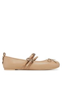 Pinko - PINKO Baleriny Gioia 09 SD0297 P003 Beżowy. Kolor: beżowy. Materiał: skóra