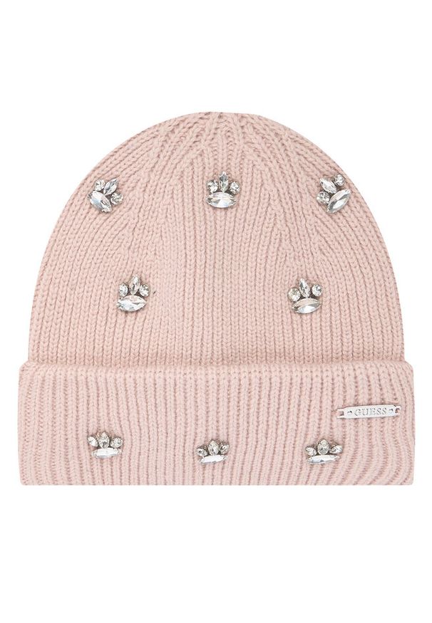 Czapka Guess. Kolor: różowy