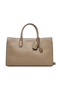 MICHAEL Michael Kors Torebka Scarlett 30F4GETS2L Beżowy. Kolor: beżowy. Materiał: skórzane