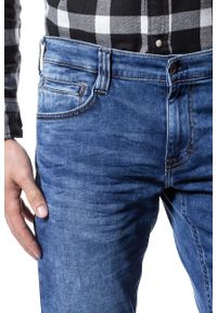 Mustang - SPODNIE MĘSKIE MUSTANG Oregon Tapered K DENIM BLUE 1006064 5000 313. Stan: obniżony. Wzór: nadruk. Styl: klasyczny