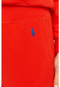 Polo Ralph Lauren - Spodnie. Kolor: czerwony. Materiał: dzianina. Wzór: gładki #2
