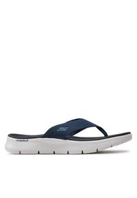 skechers - Skechers Japonki Go Walk Flex Sandal-Splendor 141404/NVY Granatowy. Kolor: niebieski. Materiał: materiał