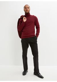 bonprix - Sweter z golfem z kaszmirem. Typ kołnierza: golf. Kolor: czerwony. Materiał: kaszmir. Styl: elegancki #3