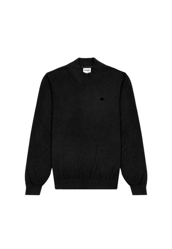 Wrangler - WRANGLER ROLL NECK KNIT MĘSKI SWETER BLACK W8D42P100. Okazja: na co dzień. Materiał: wełna, bawełna, materiał, nylon. Długość rękawa: długi rękaw. Długość: długie. Styl: casual, elegancki