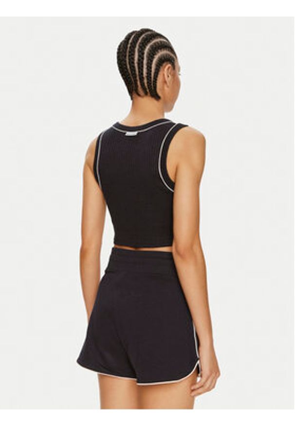 TOMMY HILFIGER - Tommy Hilfiger Top UW0UW05232 Granatowy Slim Fit. Kolor: niebieski. Materiał: bawełna