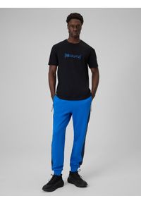 4f - 4F Spodnie dresowe joggery męskie - niebieskie M. Kolor: niebieski. Materiał: dresówka. Sport: fitness #1