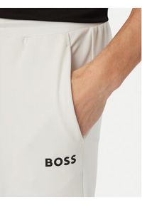 BOSS Spodnie dresowe Toc Spin 50554379 Biały Regular Fit. Kolor: biały. Materiał: syntetyk #5