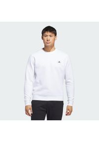 Adidas - Bluza Crewneck. Typ kołnierza: golf. Kolor: biały. Materiał: materiał. Sport: golf #1