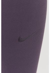 Nike - Legginsy. Kolor: fioletowy. Materiał: skóra, tkanina, włókno, dzianina. Technologia: Dri-Fit (Nike) #3