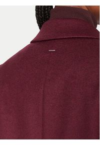 BOSS Płaszcz wełniany Classin 50548371 Fioletowy Regular Fit. Kolor: fioletowy. Materiał: wełna #5