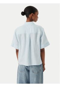 TOMMY HILFIGER - Tommy Hilfiger Koszula WW0WW48925 Niebieski jasny Relaxed Fit. Kolor: niebieski. Materiał: len #4