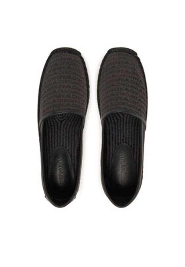 Emporio Armani Espadryle X4S030 XR338 K001 Czarny. Kolor: czarny. Materiał: materiał
