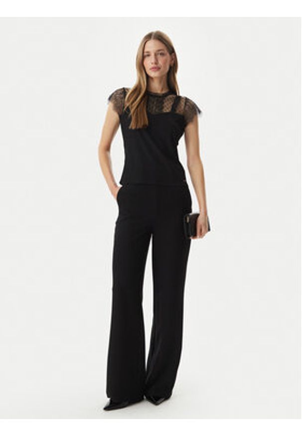 Morgan Bluzka 261-DAPHNE Czarny Regular Fit. Kolor: czarny. Materiał: wiskoza