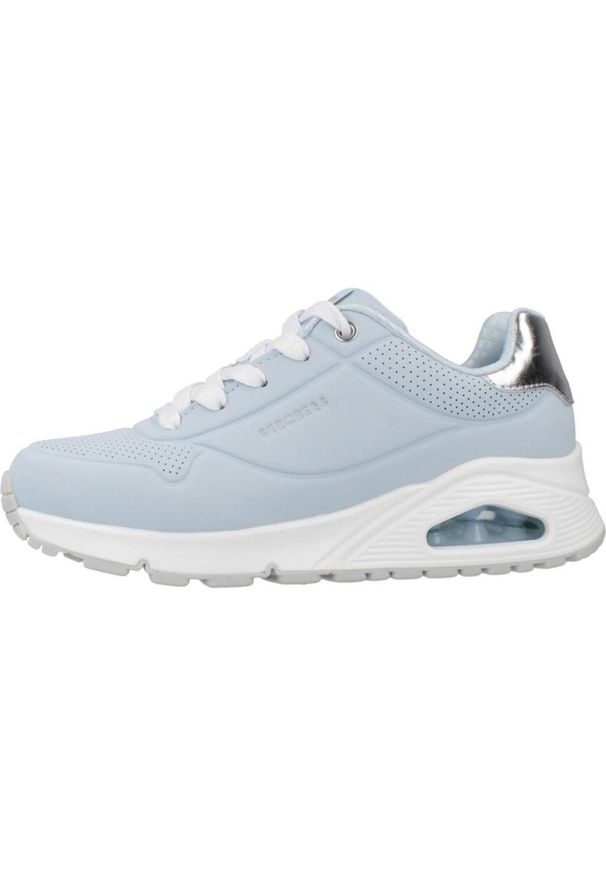 skechers - Tenisówki Skechers Model Uno Gen1 Kolor Niebieski. Kolor: niebieski. Materiał: syntetyk, tkanina. Model: Skechers Sport. Sport: turystyka piesza
