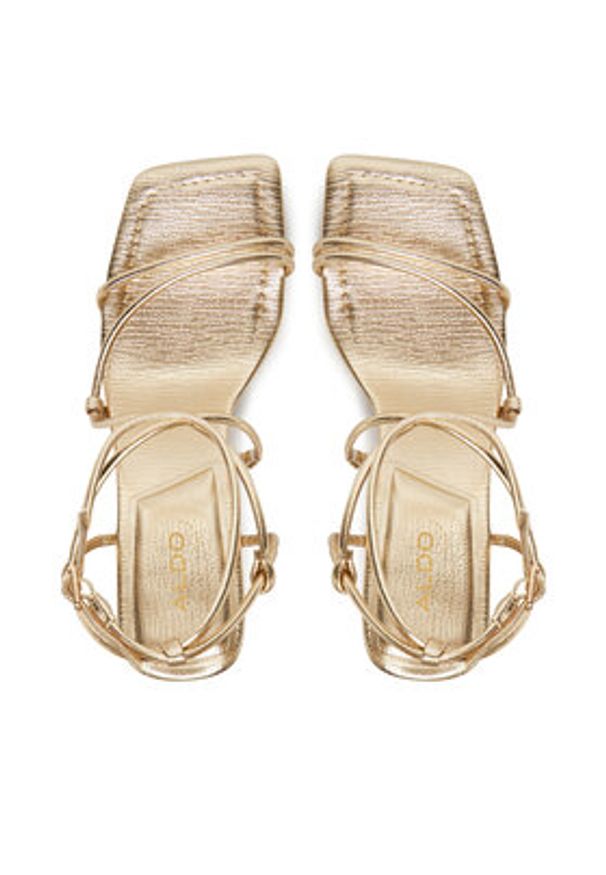 Aldo Sandały Harmonni 13768227 Złoty. Kolor: złoty. Materiał: skóra