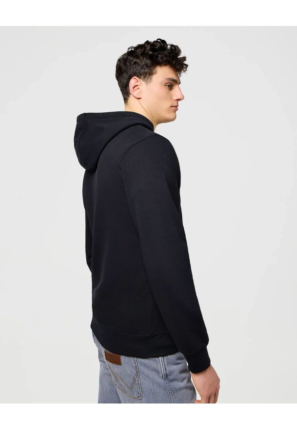 Wrangler - MESKA BLUZA WRANGLER AMERICANA HOODIE BLACK 112371457