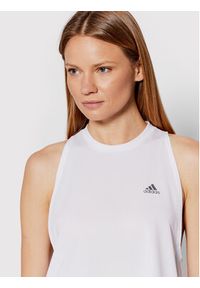 Adidas - adidas Koszulka techniczna Run Icons HK9137 Biały Relaxed Fit. Kolor: biały. Materiał: syntetyk. Sport: bieganie #5