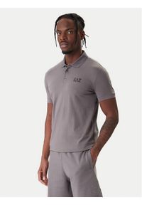 EA7 Emporio Armani Polo 8NPF14 PJVQZ U8086 Szary Regular Fit. Typ kołnierza: polo. Kolor: szary. Materiał: bawełna #1