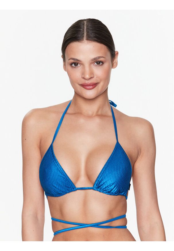 Calvin Klein Underwear Góra od bikini KW0KW01947 Niebieski. Kolor: niebieski. Materiał: syntetyk