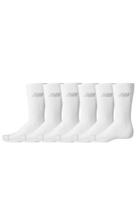 Skarpety New Balance LAS51426WT - białe. Kolor: biały. Materiał: włókno, materiał, bawełna