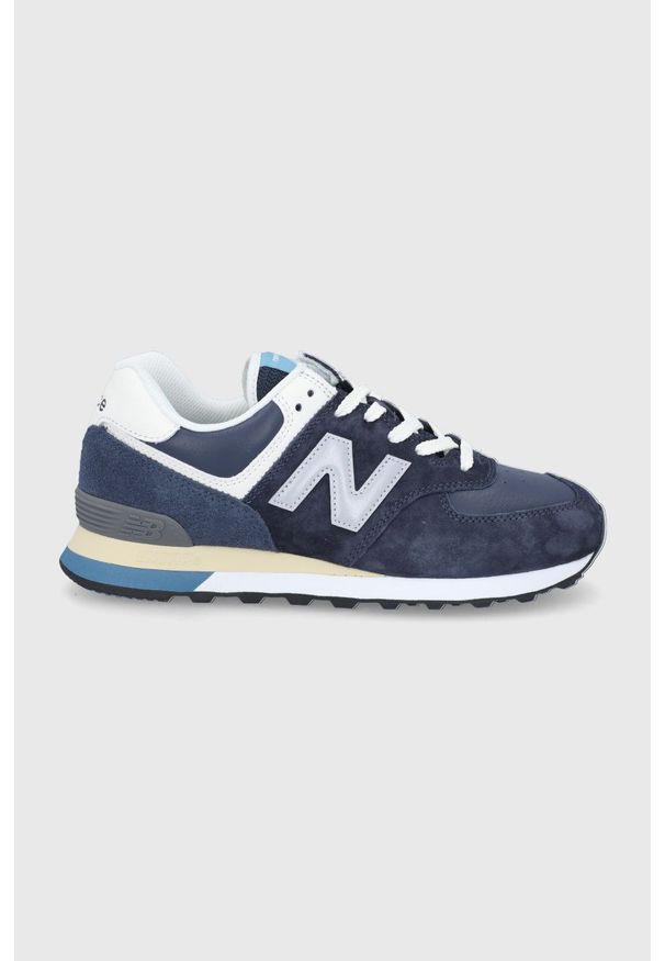 New Balance buty ML574TE kolor granatowy. Nosek buta: okrągły. Zapięcie: sznurówki. Kolor: niebieski. Materiał: guma. Model: New Balance 574