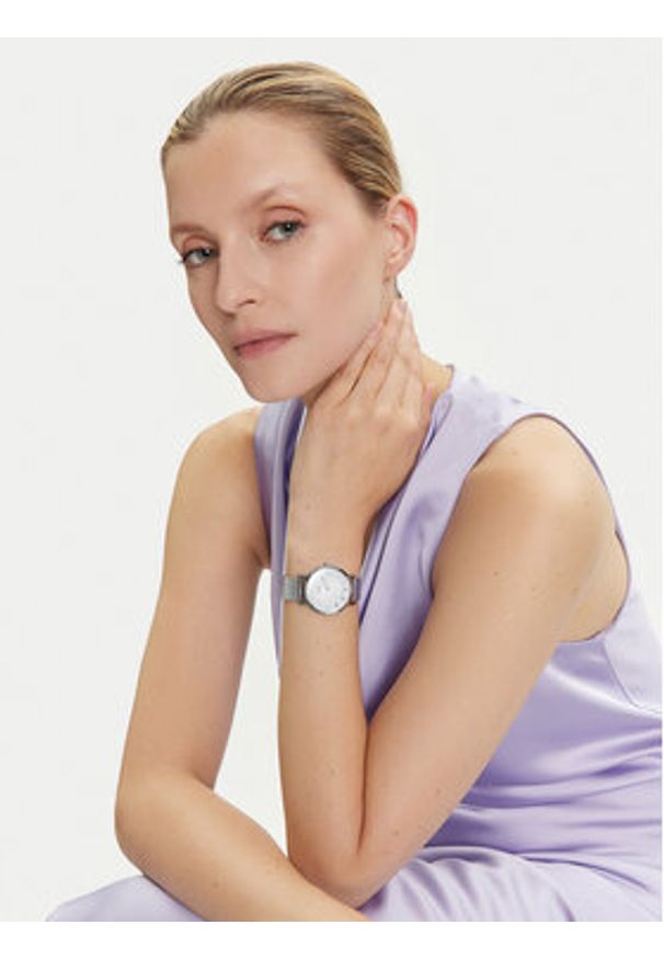 Timex Zegarek Transcend TW2Y10200 Srebrny. Kolor: srebrny