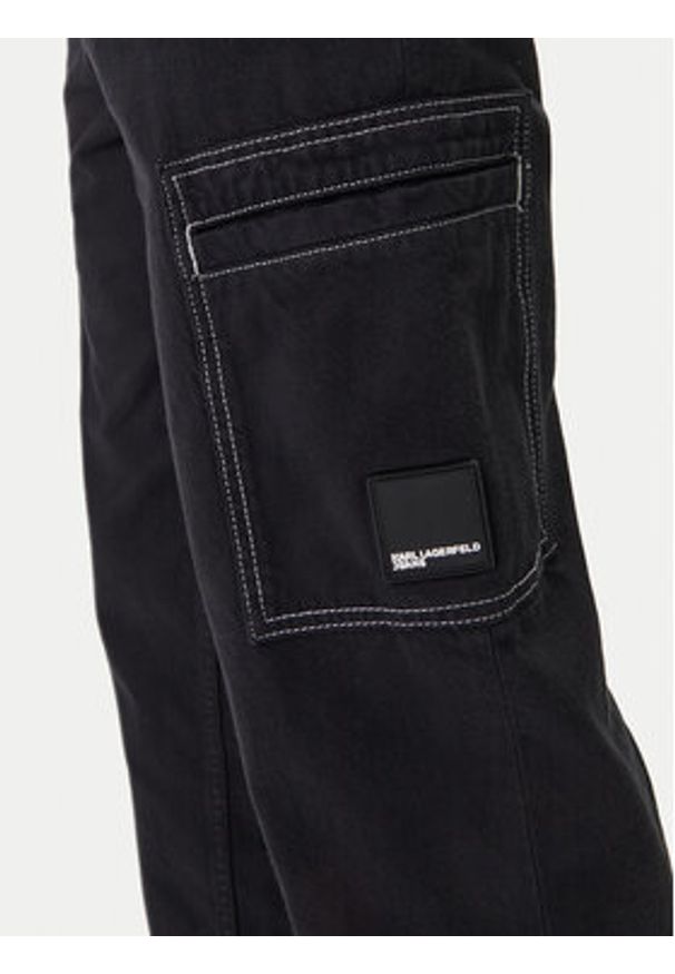 Karl Lagerfeld Jeans Jeansy B1M10025 Czarny Slim Fit. Kolor: czarny