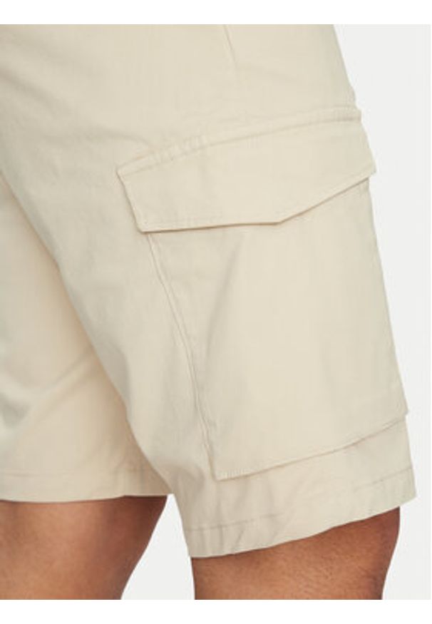 TOMMY HILFIGER - Tommy Hilfiger Szorty materiałowe John MW0MW31244 Beżowy Regular Fit. Kolor: beżowy. Materiał: bawełna