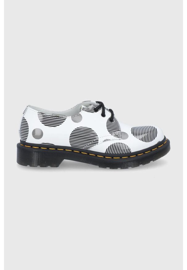 Dr. Martens - Półbuty skórzane 1461. Zapięcie: sznurówki. Kolor: biały. Materiał: skóra. Obcas: na platformie