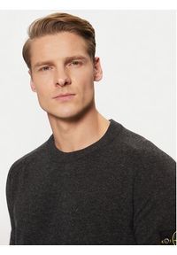 Stone Island Sweter 8115545B4 Szary Regular Fit. Kolor: szary. Materiał: wełna #3