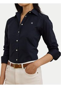 Lauren Ralph Lauren - LAUREN RALPH LAUREN Koszula Easy Care Point Collar 200684553003 Granatowy Regular Fit. Kolor: niebieski. Materiał: syntetyk