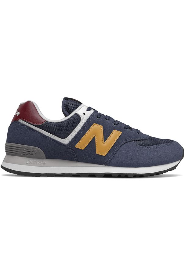 Buty New Balance ML574HW2 – granatowe. Okazja: na co dzień. Kolor: niebieski. Materiał: syntetyk, guma, zamsz, skóra, materiał. Szerokość cholewki: normalna. Model: New Balance 574