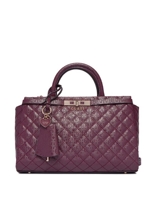 Guess Torebka Idra HWGG81 57060 Fioletowy. Kolor: fioletowy. Materiał: skórzane