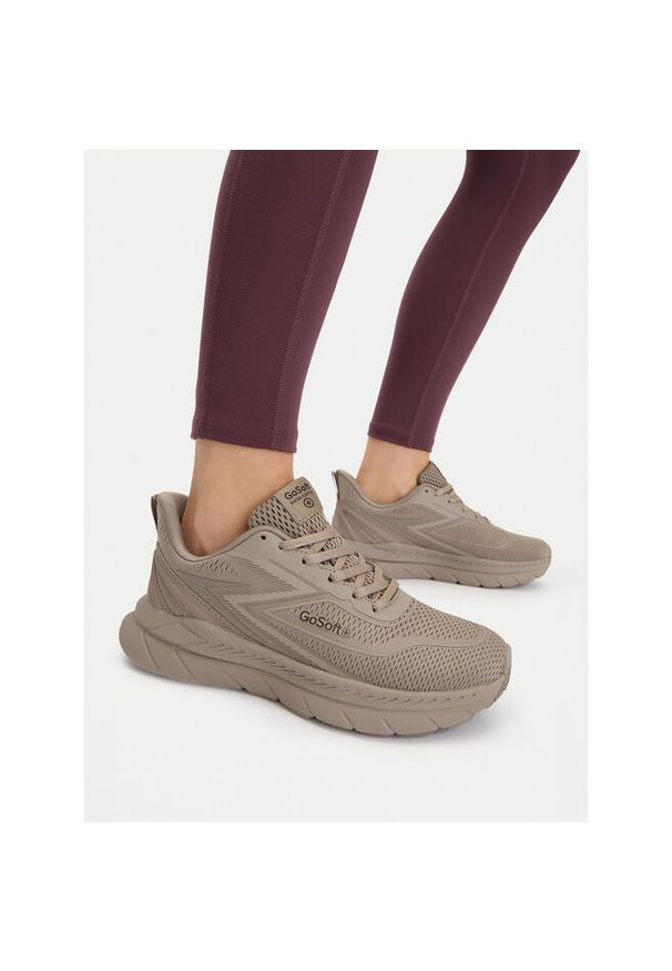 Sneakersy Go Soft. Kolor: brązowy