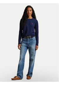 Polo Ralph Lauren Bluzka 211898699002 Granatowy Regular Fit. Typ kołnierza: polo. Kolor: niebieski. Materiał: bawełna #5