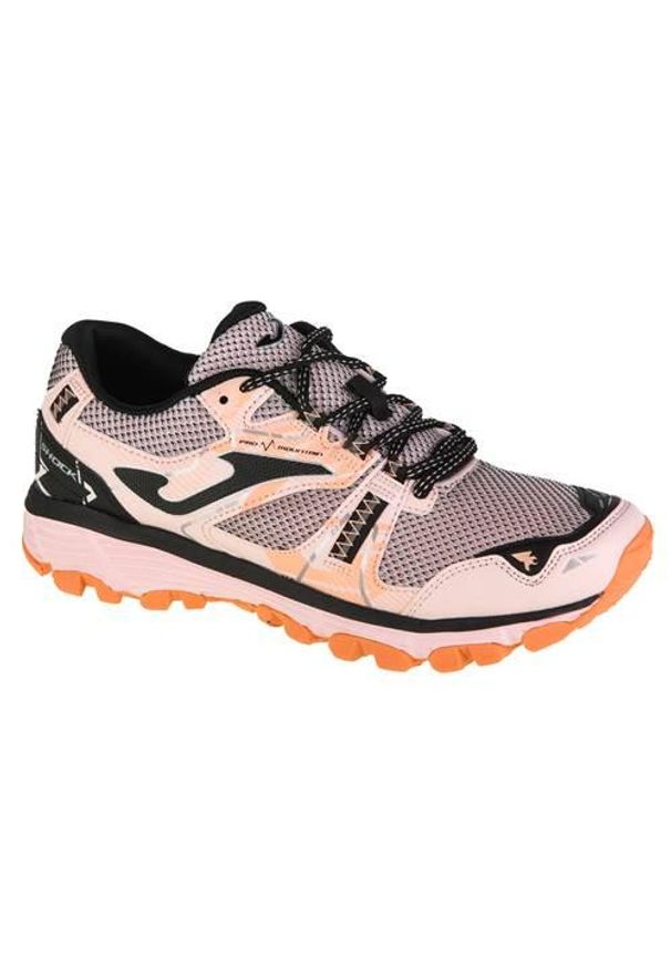 Buty do biegania damskie Joma Shock. Zapięcie: sznurówki. Kolor: wielokolorowy, różowy, czarny. Materiał: materiał, tkanina. Szerokość cholewki: normalna