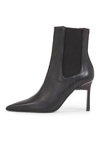 Calvin Klein Botki Geo Stiletto Chelsea Boot 90 HW0HW01708 Czarny. Kolor: czarny. Materiał: skóra #4