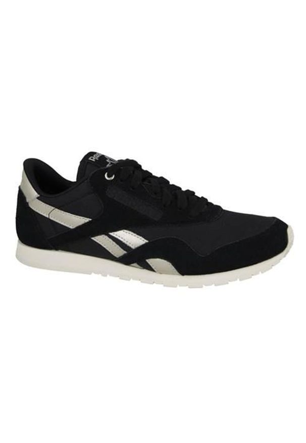 Buty do chodzenia damskie Reebok Nylon Slim. Zapięcie: sznurówki. Kolor: czarny, żółty, wielokolorowy. Materiał: materiał, skóra, tkanina, syntetyk. Szerokość cholewki: normalna. Model: Reebok Nylon. Sport: turystyka piesza