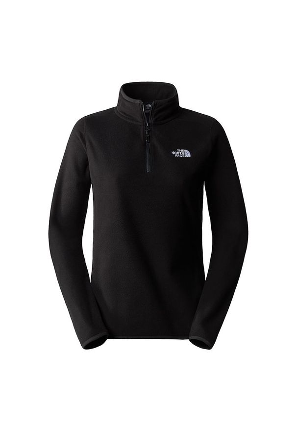 Bluza The North Face 100 Glacier 1/4 Zip Fleece 0A855MJK31 - czarna. Kolor: czarny. Materiał: polar, poliester, dzianina. Styl: klasyczny. Sport: narciarstwo