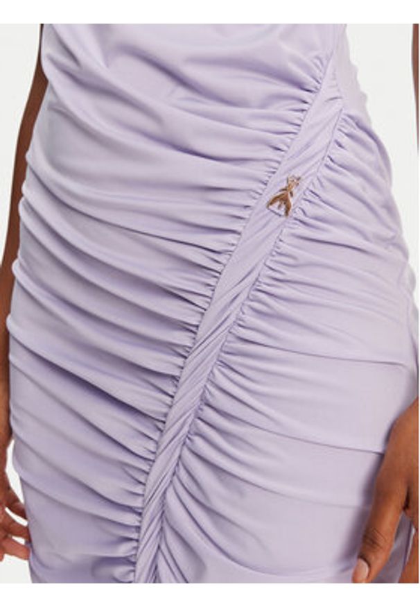 Patrizia Pepe Sukienka codzienna 2A2871/J294-M531 Fioletowy Regular Fit. Okazja: na co dzień. Kolor: fioletowy. Materiał: syntetyk. Typ sukienki: proste. Styl: casual