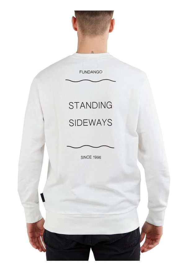 FUNDANGO - Bluza męska Fundango Warren. Kolor: biały. Styl: sportowy