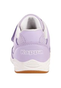 Buty Kappa Kickoff K Jr 260509K 2410 fioletowe. Zapięcie: rzepy. Kolor: fioletowy. Materiał: guma, skóra, materiał, syntetyk, kauczuk. Szerokość cholewki: normalna #7