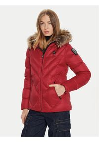 Blauer Kurtka puchowa 24WBLDC03051 Czerwony Regular Fit. Kolor: czerwony. Materiał: syntetyk