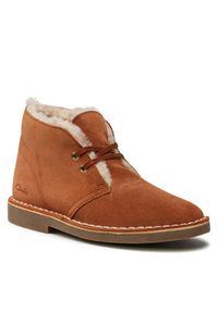 Clarks Botki Desert Boot 2 261556694 Brązowy. Kolor: brązowy. Materiał: zamsz, skóra #7