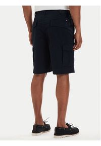 TOMMY HILFIGER - Tommy Hilfiger Szorty materiałowe Twill Cargo MW0MW42350 Granatowy Relaxed Fit. Kolor: niebieski. Materiał: bawełna #2